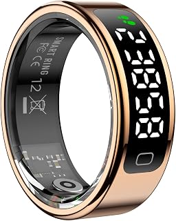 future health Smart Ring With LED Dispaly – Heart Rate, Body Temperature, SpO2 Monitoring, Stainless-Steel, IP68 Waterproo... Price In India