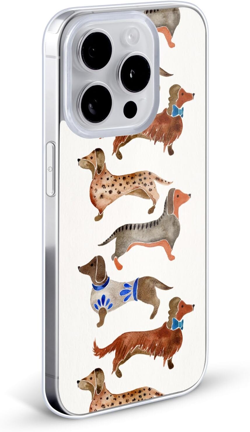 Head Case Designs Officially Licensed Cat Coquillette Dachshunds Animals Gel Case [Military Grade Protection] Compatible with Apple iPhone 17 Pro Max and Compatible with MagSafe