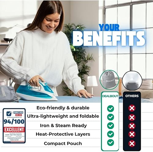 Miniatura 6 de Alfombrilla de planchado de alta calidad, resistente al calor, de silicona, antideslizante, magnética, portátil, almohadilla de planchado de mesa,
