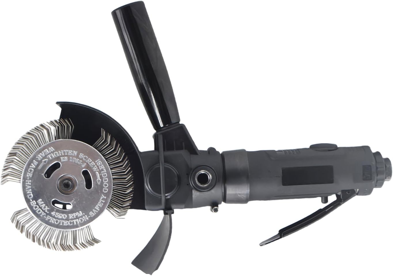 Pneumatic Rotary Removal Tool For Remove Rust Paint Metal Roof Color Plate Metal Steel Plate Steel Pipe With 0.7mm Bent Tip Wire Wheels Air Removal Tool Kit