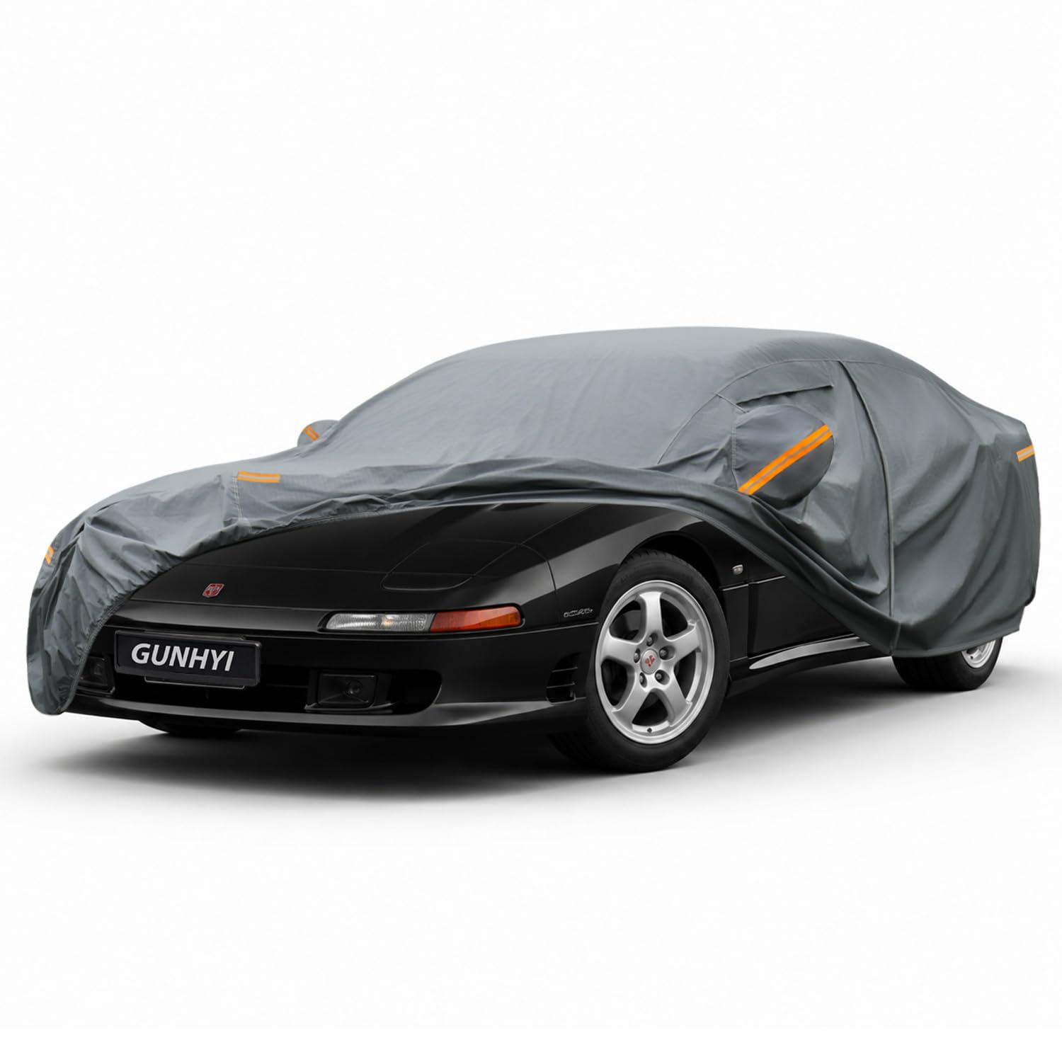 GUNHYI Premium Car Cover Custom Fit Dodge Stealth, 16 Layers Heavy Duty Car Cover Waterproof All Weather with Zipper Door for Sun Rain Snow Dust Uv Protection