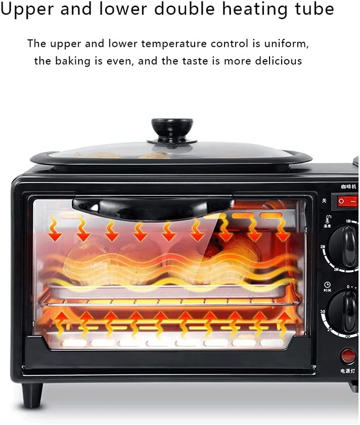 Electric Breakfast Machine Multifunction Coffee maker frying pan mini oven household bread pizza