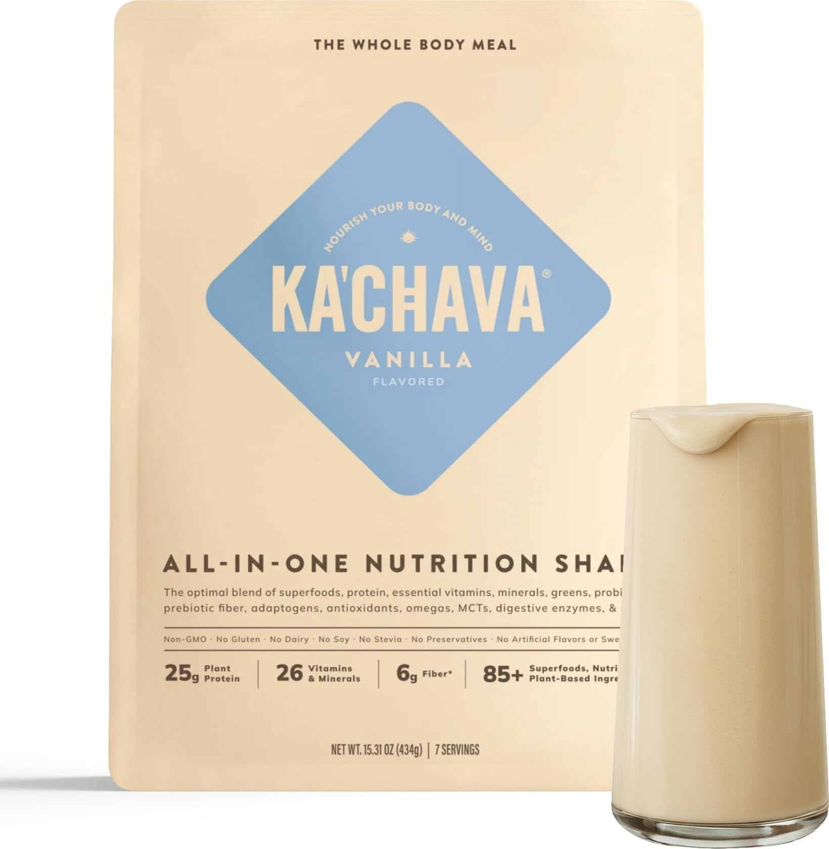 KaChava Vanilla Shake Protein Powder - 7 Serve