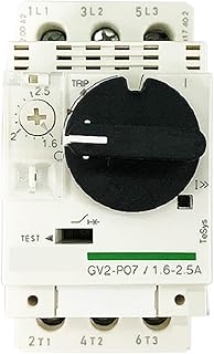 GV2P Thermal-Magnetic Motor Circuit Breakers GV2P06 GV2P07 GV2P08 GV2P10 GV2P14 1Pcs (Size : GV2P06)