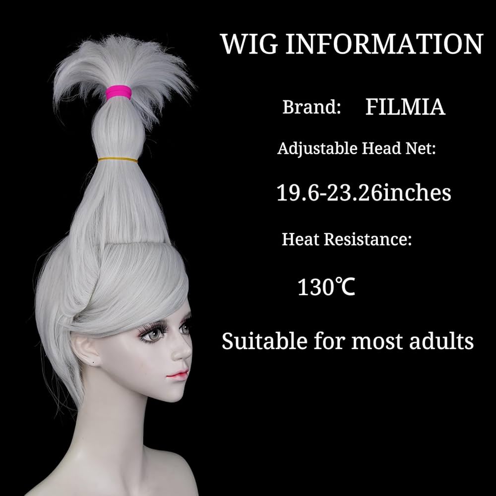 【Hiroko Okoda】 Amazon.com: FILMIA Seiko Ayase Cosplay Silver Grey Wig