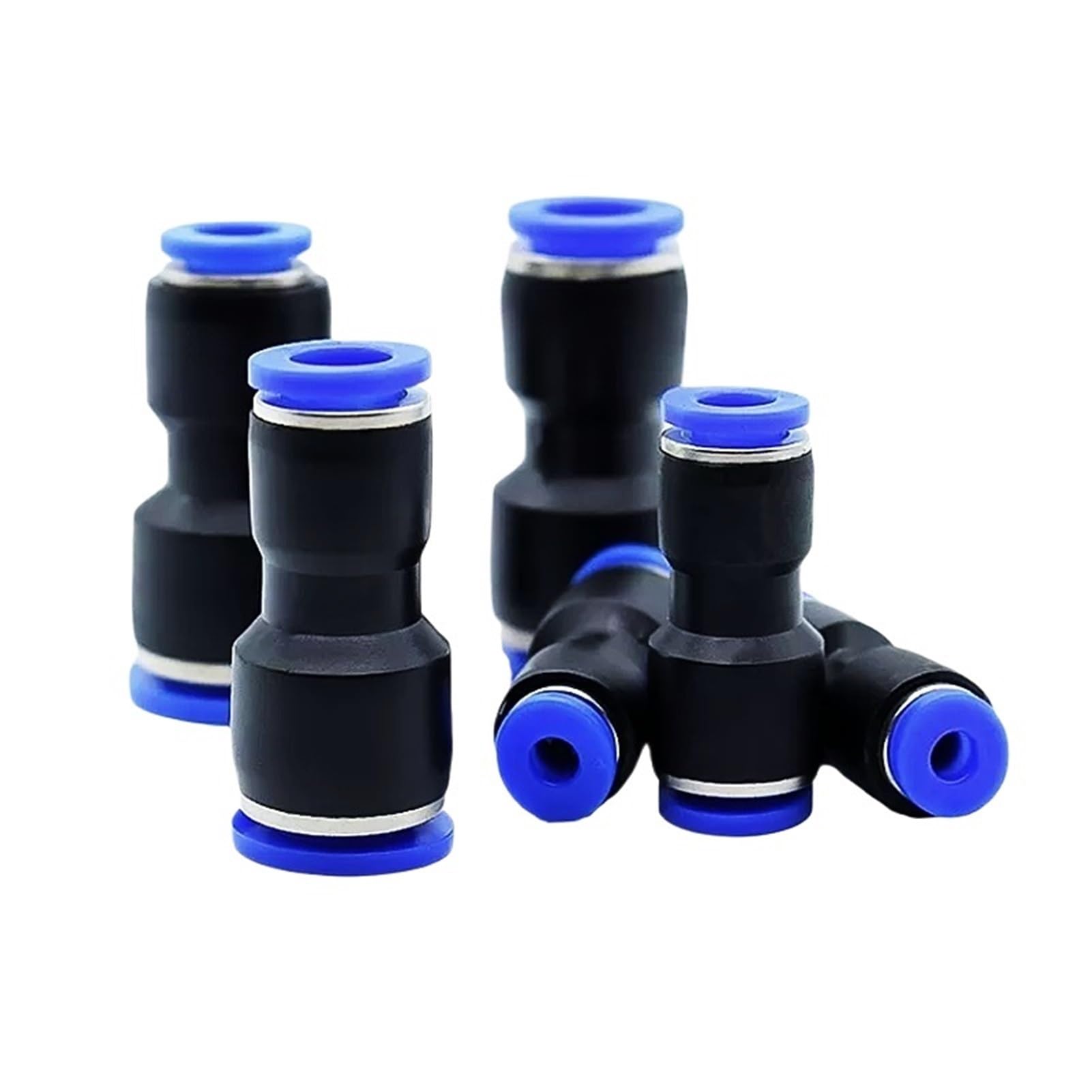 50/100 pezzi Raccordi pneumatici Tubo connettore tubo acqua Tubo aria Giunti rapidi Rilascio giunto push in(PU10,50pcs)