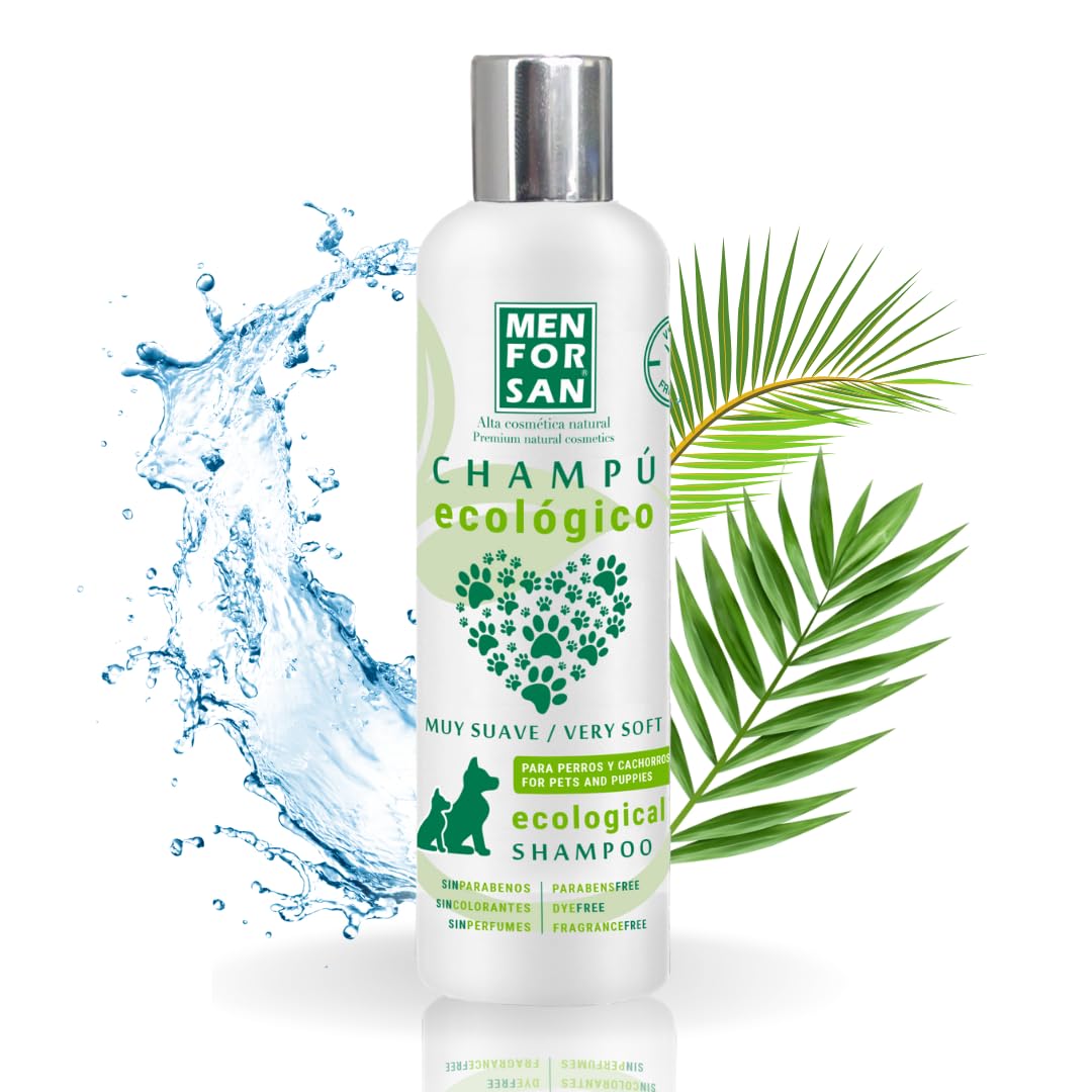 MENFORSAN Champú Ecológico para Perros y Cachorros 1L, Ingredientes 100% Biodegradables
