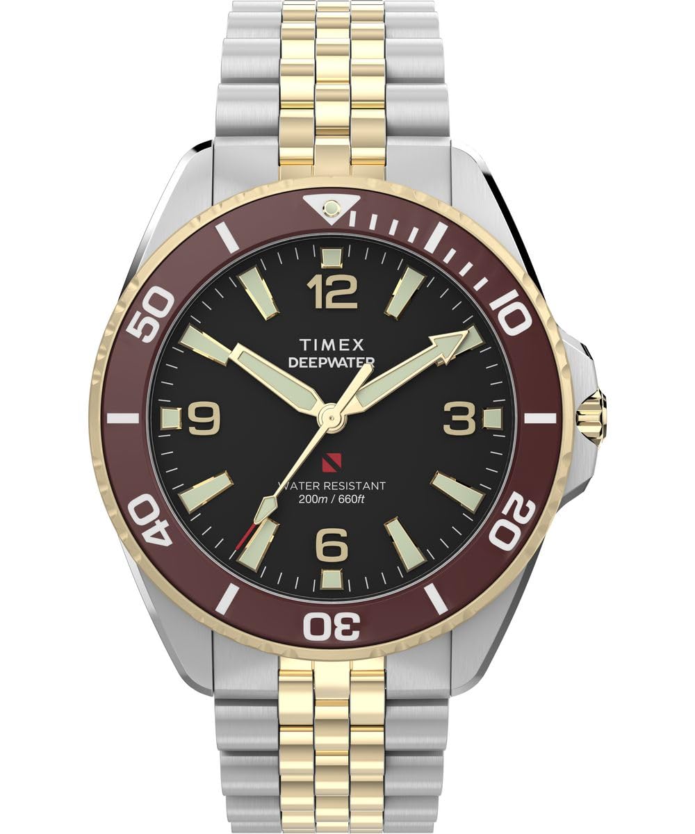 Timex Hombre Analógico Cuarzo Reloj Deep Water Arctic con Correa de Acero Inoxidable