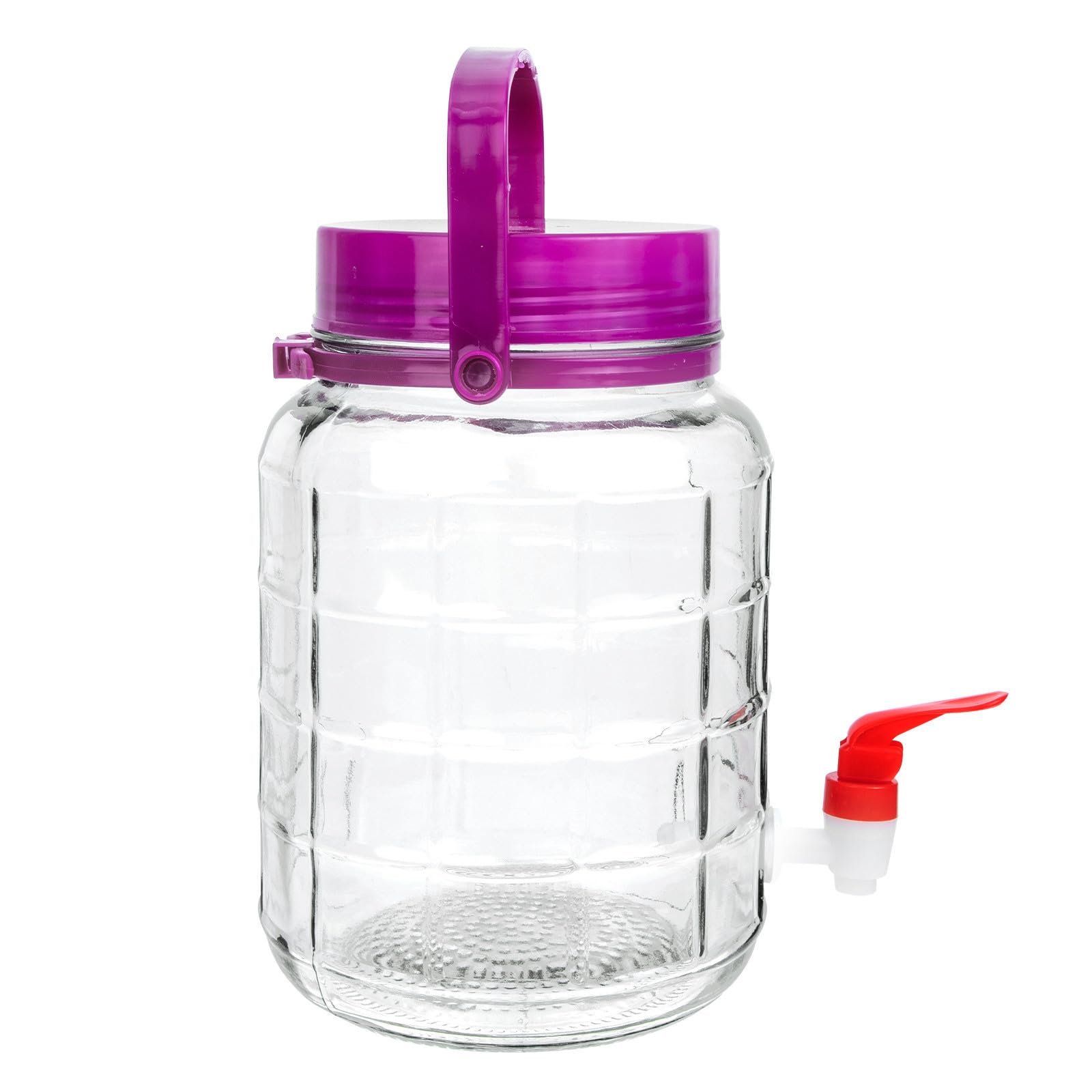 VICASKY Frasco de Vidrio para Fermentación Grifo, 3l, Sellado