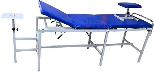 PIYUSH LIFESCIENCE | 3 Fold Traction Bed for Pain Relief Physiotherphy Equipment and Adjustable Seat and Special Use for H...