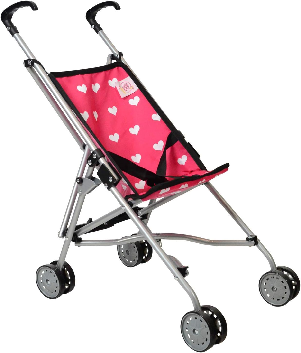 My First Doll Stroller for Kids (Hearts)