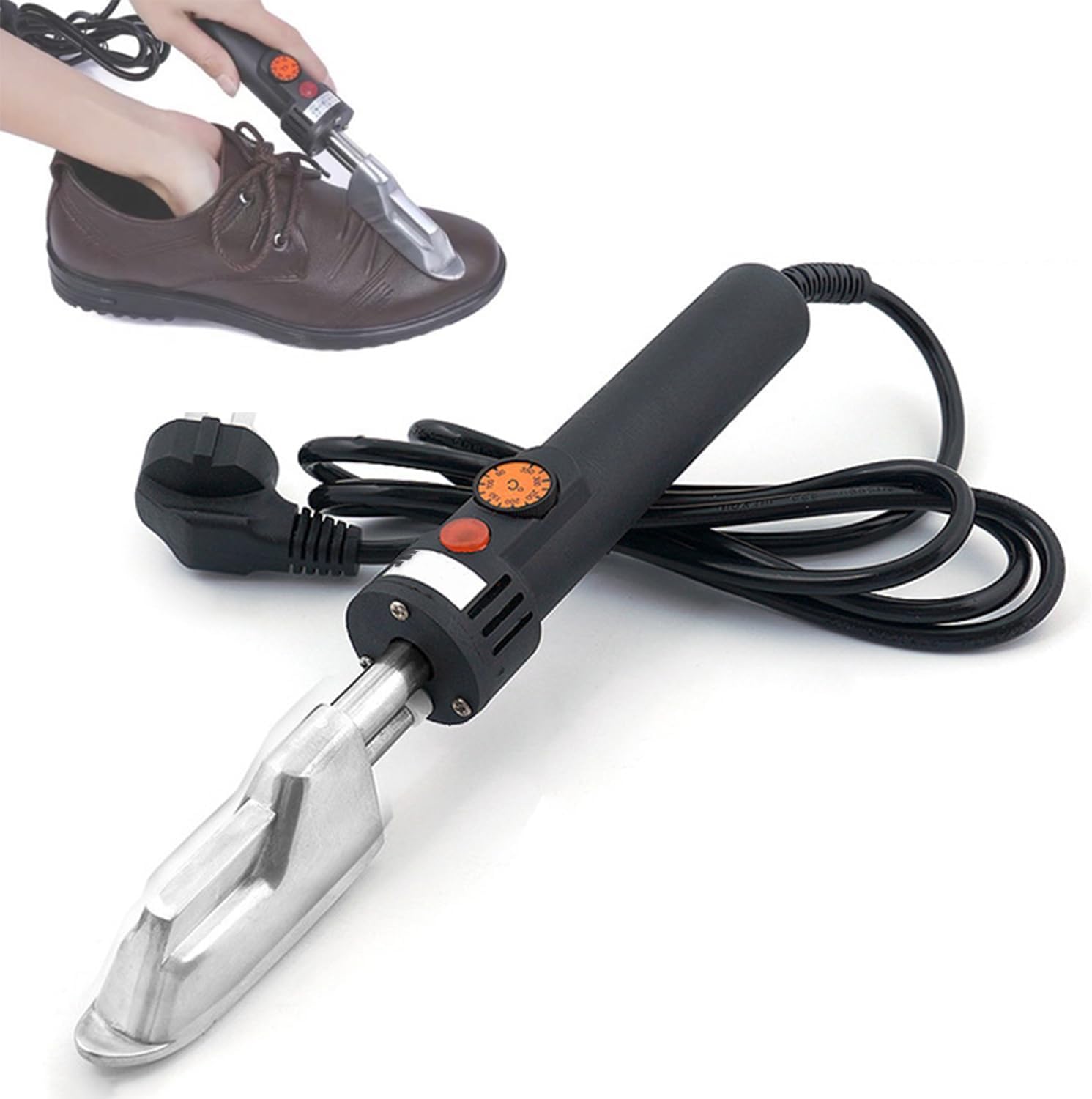 Ferro Da Stiro Elettrico For Pelle, Mini Ferro Da Stiro For Pelle Con Display Digitale, Ferro Da Stiro Termostatico Con Cavo Da 150 W, Con Temperatura Regolabile Da 50 A 350 °C