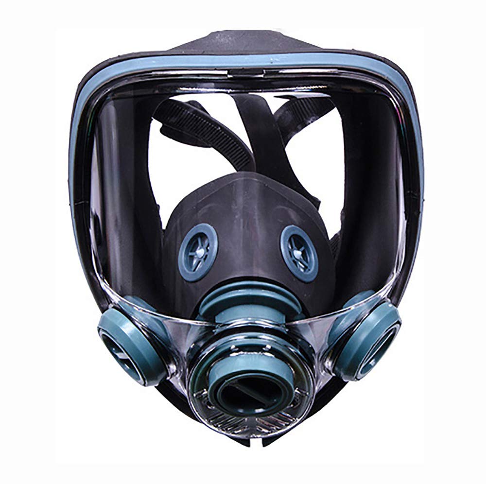 Soplador Eléctrico Recargable, Máscara Facial Completa con Respirador, Máscara Antigás, Máscara Antivaho Hd, Sistema Respiratorio de Protección (Paquete 2)