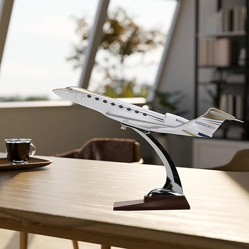 Miniatura 2 de 1100 Scale Model Aircraft Gulfstream G650 Simulation Jet Airplanes Diecast Airplane for Adults, 12 inch Resin Model Plane Enthusiasts to Collection
