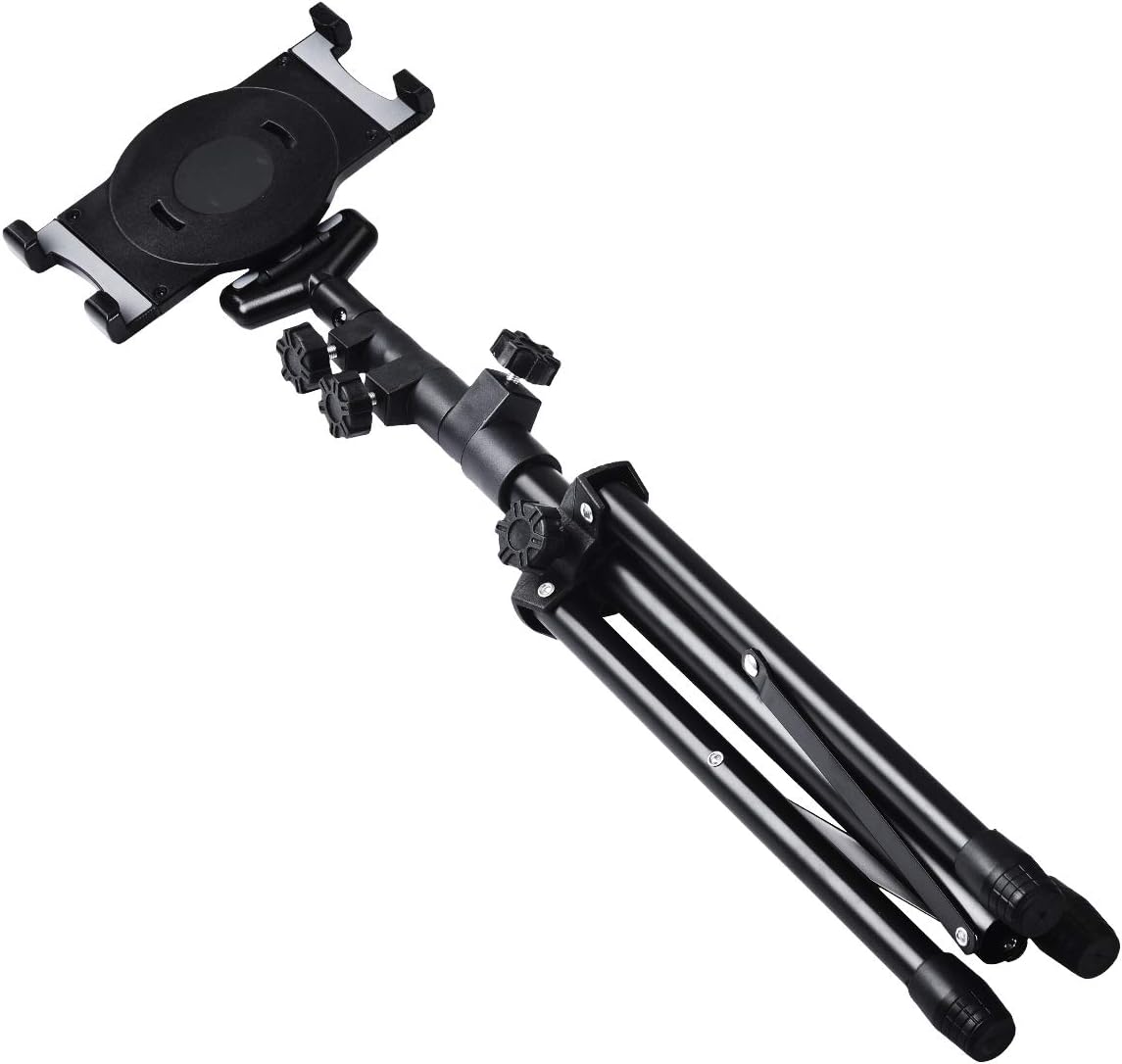 Buy 2 get 3 Ipad Tripod Mount Floor Stand, Weiyudang Height Adjustable 20 to 60 Inch Tablet Tripod Stand Mount for Ipad, Ipad Pro 11 and Others Within 7-10 Inch, Carrying Case and Mini Stand Includeed