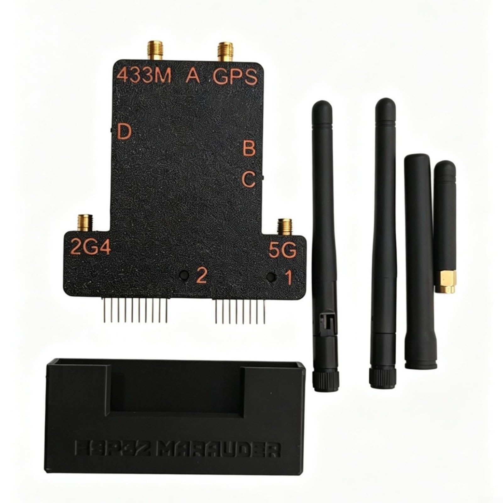 ESP32-C5 Modulo di espansione con display da 2,8 pollici, compatibile con Flipper per zero, WiFi 5G, 433 MHz RF & GPS, scheda di sviluppo per apprendimento, test e analisi dei dati (nero)