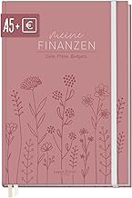 paper&you® Finanzplaner A5+ für 1 Jahr - Haushaltsbuch & Budget Planner mit 12 Monatsübersichten, Einnahmen-Ausgaben Tracker für 53 Wochen "Fine Flowers rosé" - nachhaltig & klimafreundlich
