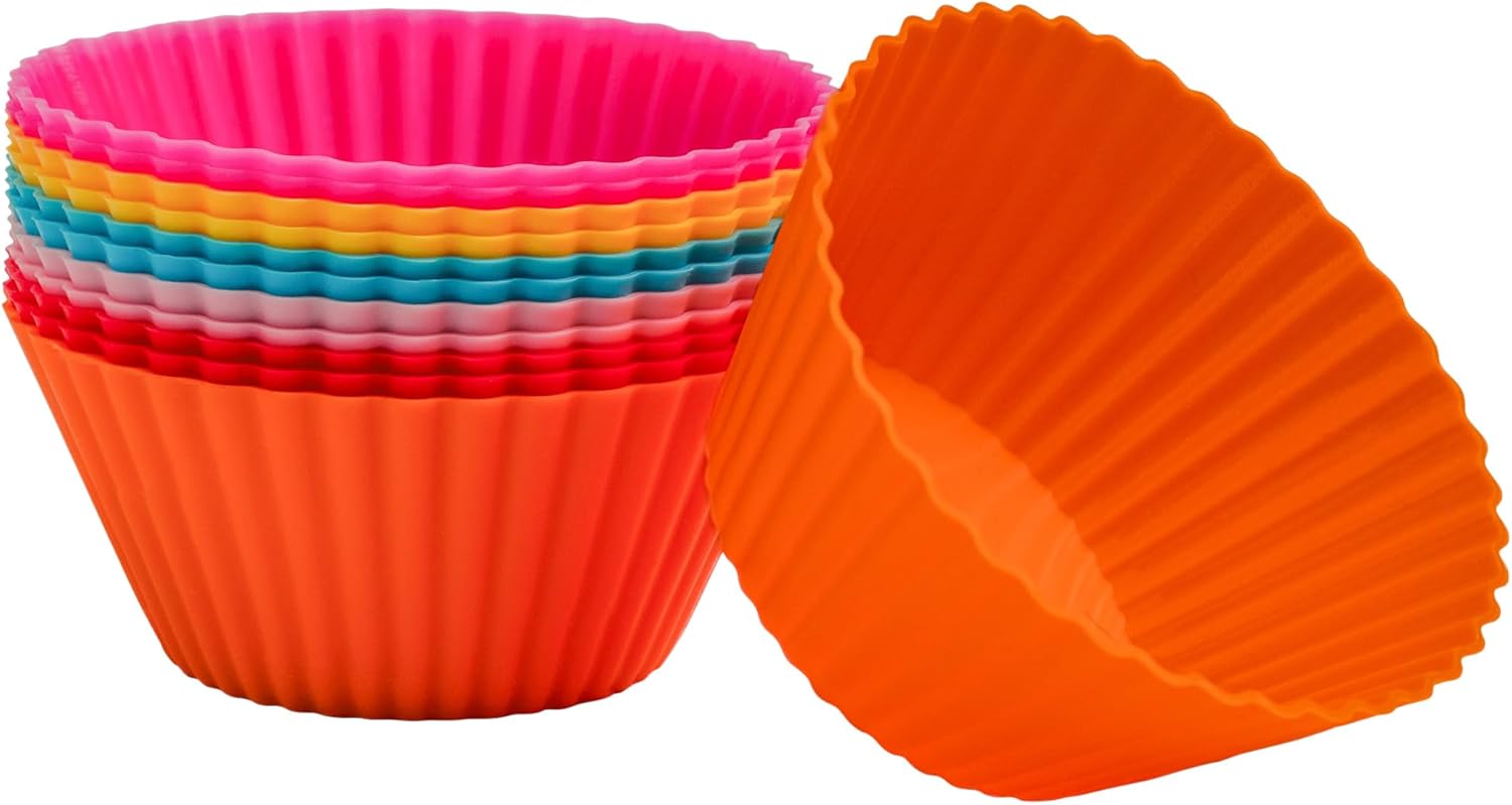 Silicone Cupcake Baking Cups (12) Thumbnail