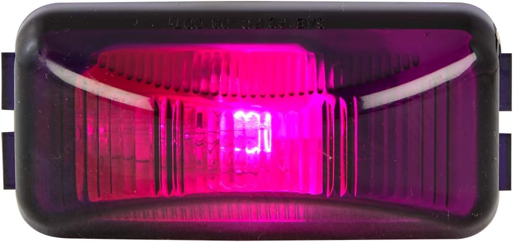 Grand General 80272 Rect. Blue 1 Bulb Light with Clear Rim, Gasket & Pigtail