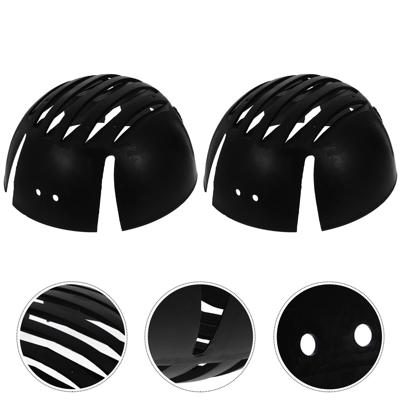 2 Pezzi Supporto per Cappelli in Plastica Nero, Protezione Anti-collisione e Sostegno per Cappellini da Baseball, Organizer per Cappelli