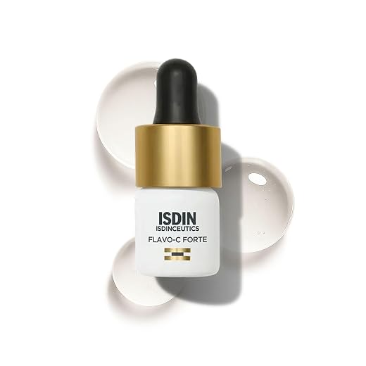 ISDIN Isdinceutics Flavo-C Forte, Sérum Facial Antioxidante con un 15% de Vitamina C Pura y Fresca, Vitamina E y Ácido Hialurónico, 1 Unidad