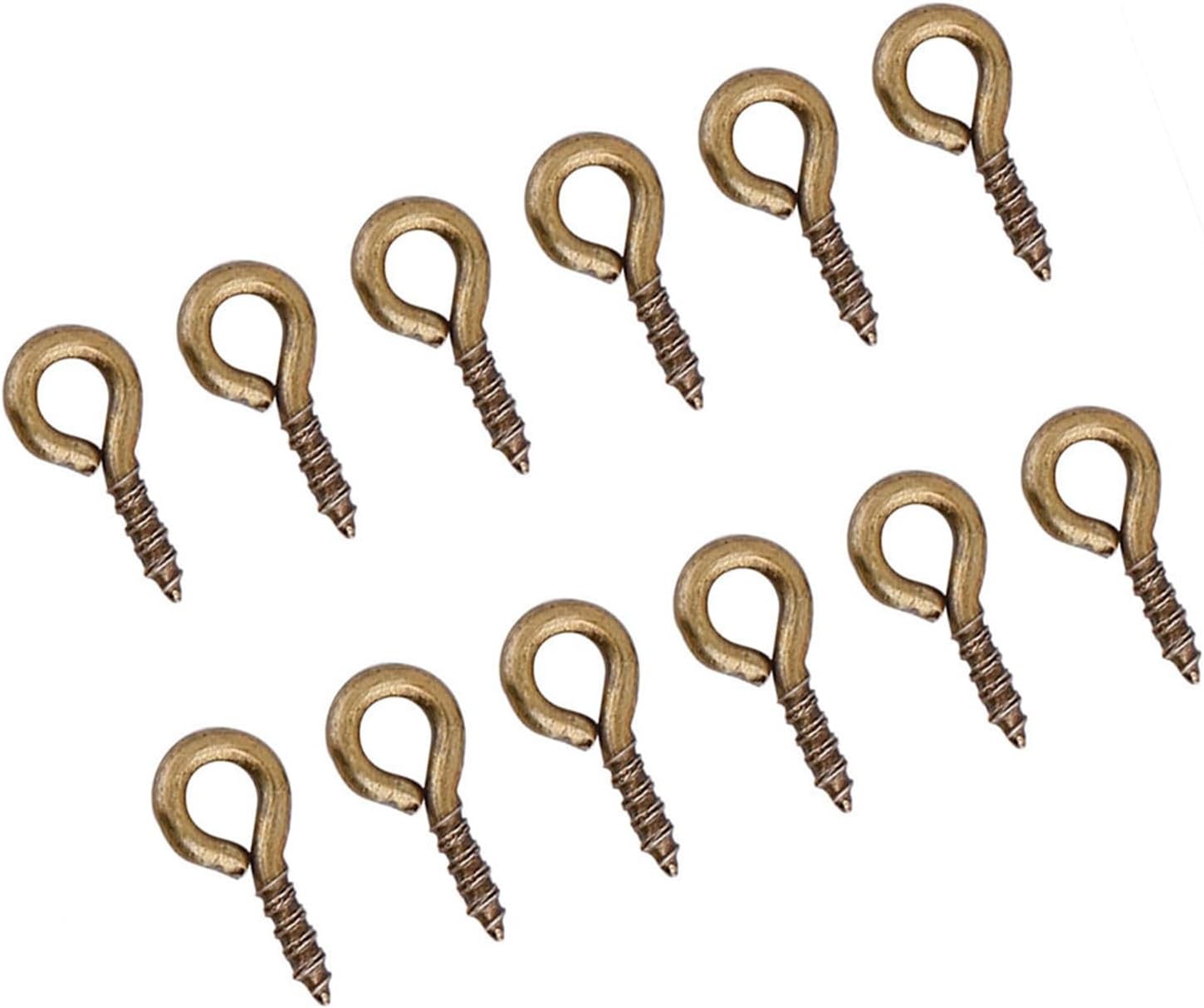 Yctze 200Pcs 3Color Assortment Alloy Eye Pins, Screw Eye Hooks, Essential for Jewelry Making, Ideal for Resin Earrings, Necklaces, Pendants and Mini Eyelet Screws (Bronze)
