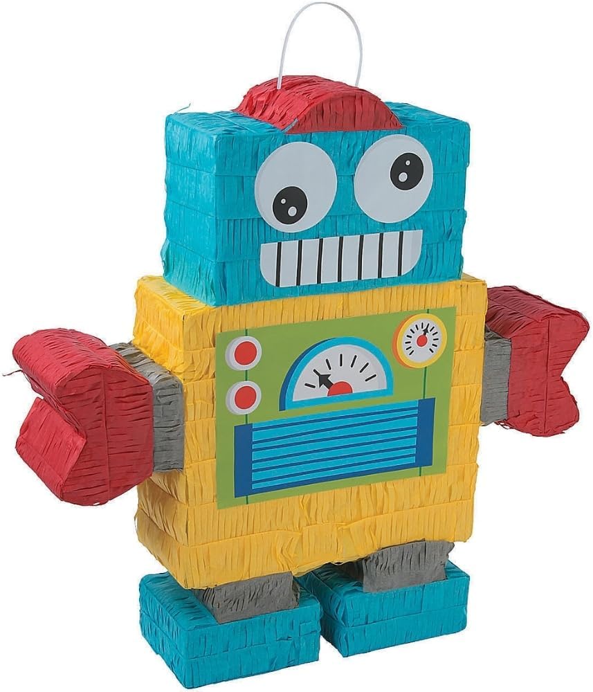 Robot Party Pinata - Party Decor - 1 Piece