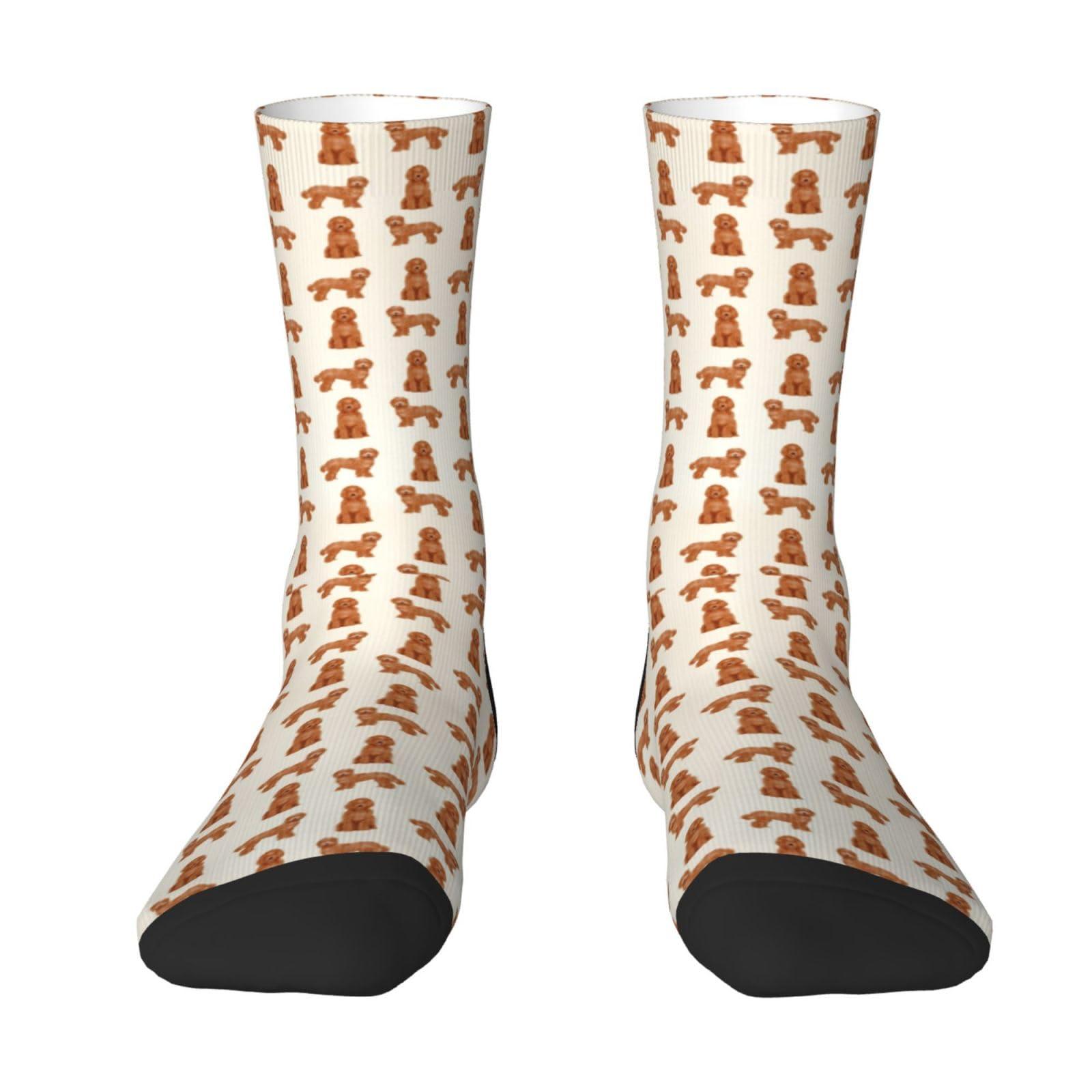 Disnimoo Unisex As Pic Labradoodle Dog Apricot Labradoodle Apricot Dog Dog, Crew Socks Compression Socks Casual Novelty Sports Socks For