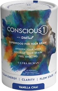 Ultra Human CONSCIOUS1 - Focus Boosting Superfood Blend - Vanilla Chai - 30 Servings (Pack of 1)