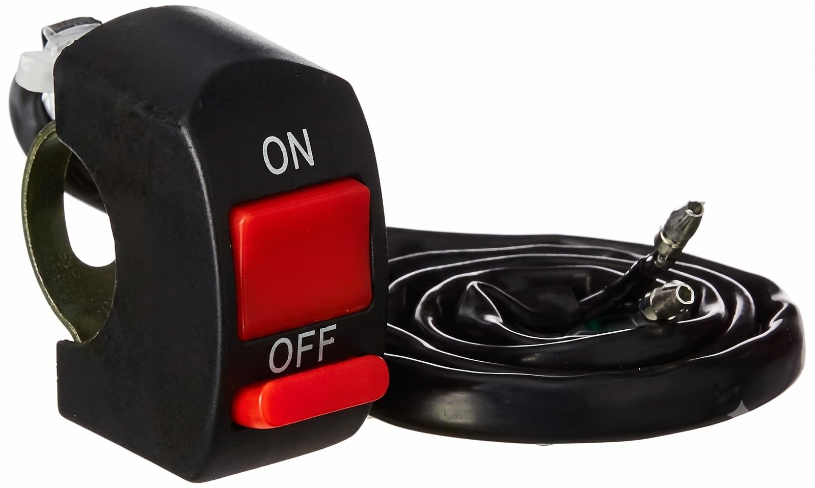 Motorcycle Handlebar ON/OFF Kill Switch with Wiring | Red Push Button, Handlebar Mount, Includes Wire, Easy Installation, Universal Fit-picture-16