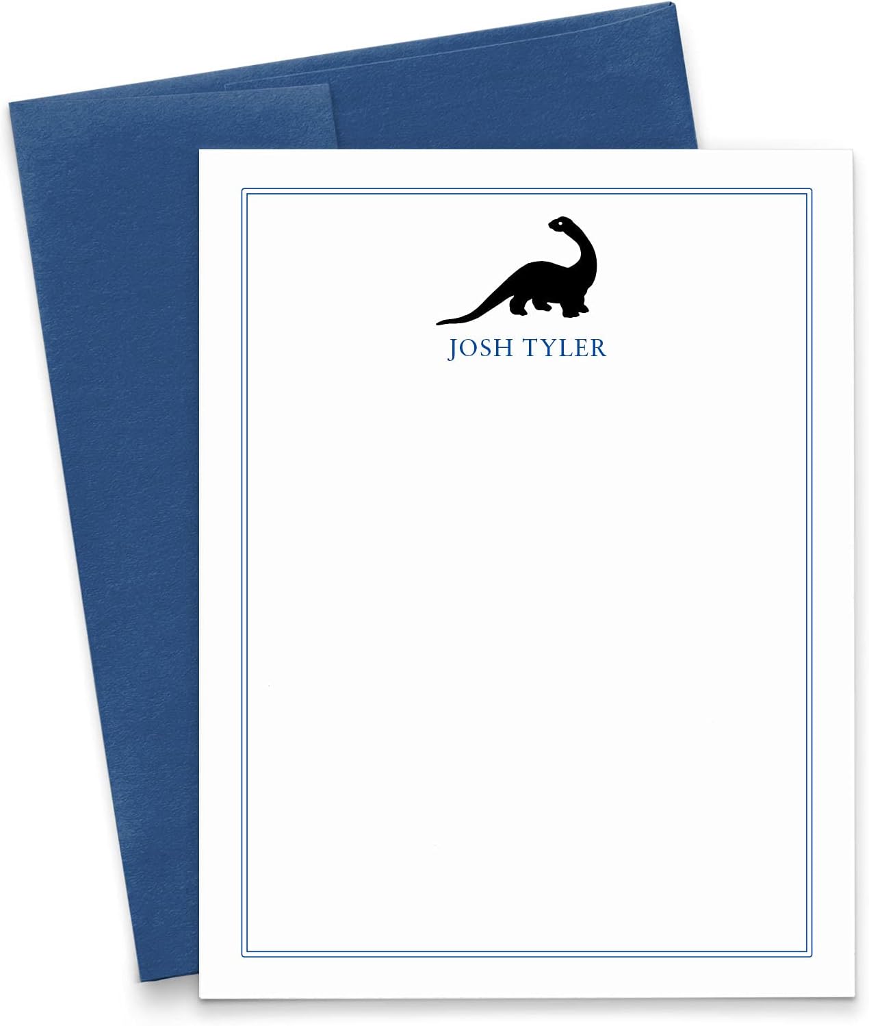 Personalized Dinosaur Stationery for Boys, Stationery for boys, Dinosaur Note Cards, Boys Thank You Cards, Your Choice of Color and Quantity
