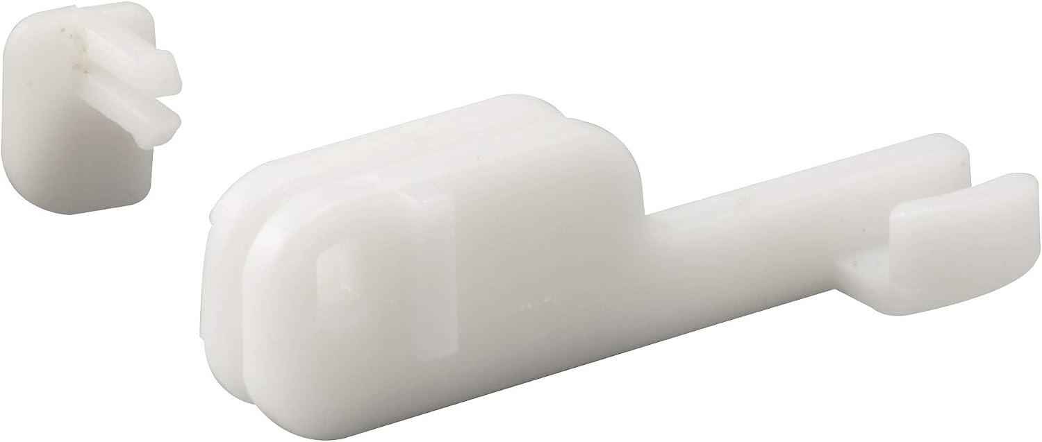 Prime-Line MP6090 Shower Door Bottom Guide, 2 In. Reach, Nylon Construction, Bottom Mount (2 Pack)