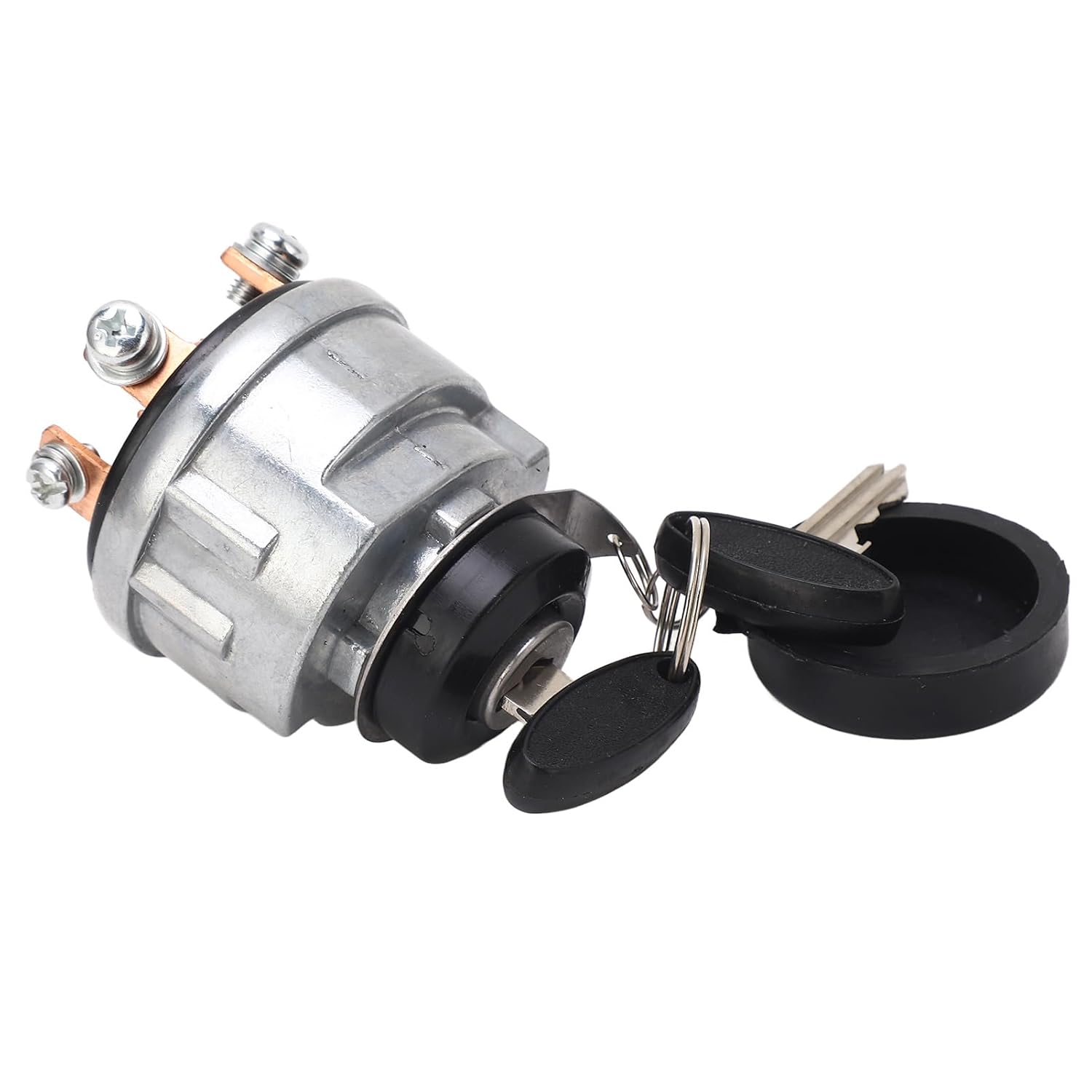 Ignition 72098283 with 2 Keys, Replacement for Allis Chalmers Duetz 5015 5020 5030 5215 5220 5230 6140, Ignition Starter, Aluminum Alloy ABS Material,