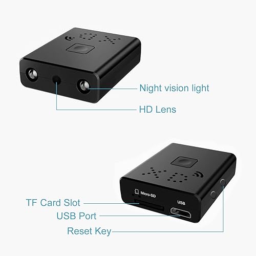 Miniatura 2 de Cámara oculta inalámbrica de seguridad espía WiFi cámara secreta de vigilancia para el hogar, cámara portátil para niñera para interiores y