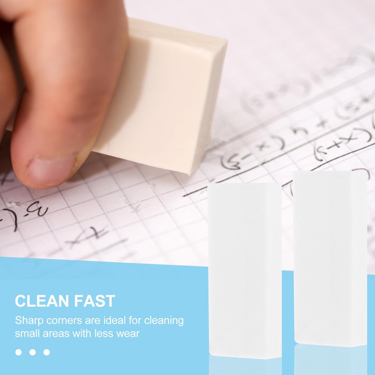 SHOWERORO 10Pcs Art Erasers for Sketching and Drawing Safe Non-Toxic Pencil Erasers for Students Reliable Drafting Supply for Accurate Mark Removal