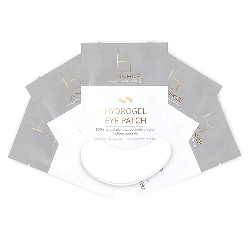 Miniatura 8 de LANKIZ 100 pares de almohadillas de gel para extensiones de pestañas, extracto de plantas 100% natural, hidrogel de colágeno, sin pelusas,