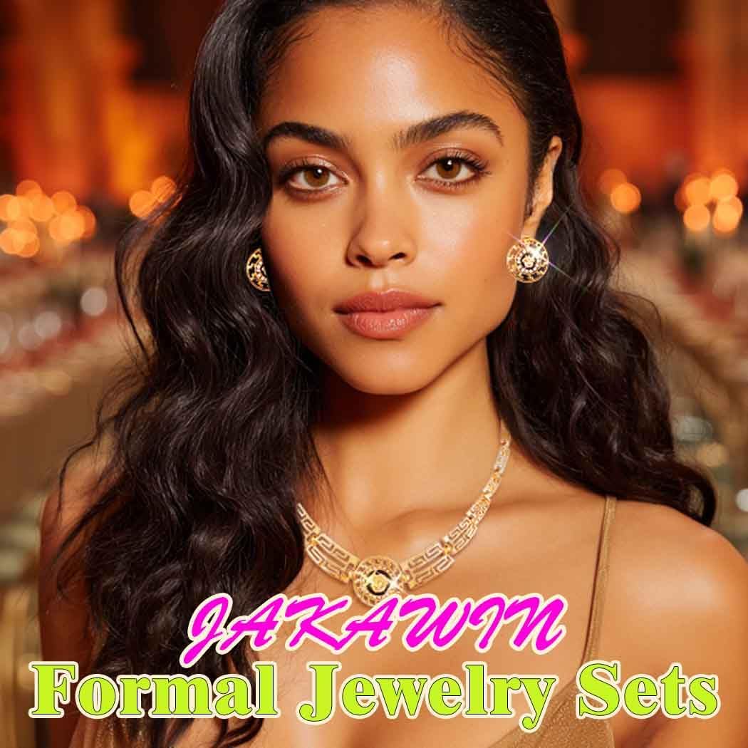 JAKAWIN Gold Necklace and Earring Set Afican Necklaces for Women - Image 5