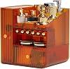 TONSHEN Makeup Organizer, Drawers with Lipstick Storage and Brush Holder, Skincare Organizer, Multi-Function Cosmetic Storage Display Cases for Vanity Bathroom,Stable Without Shaking Orange