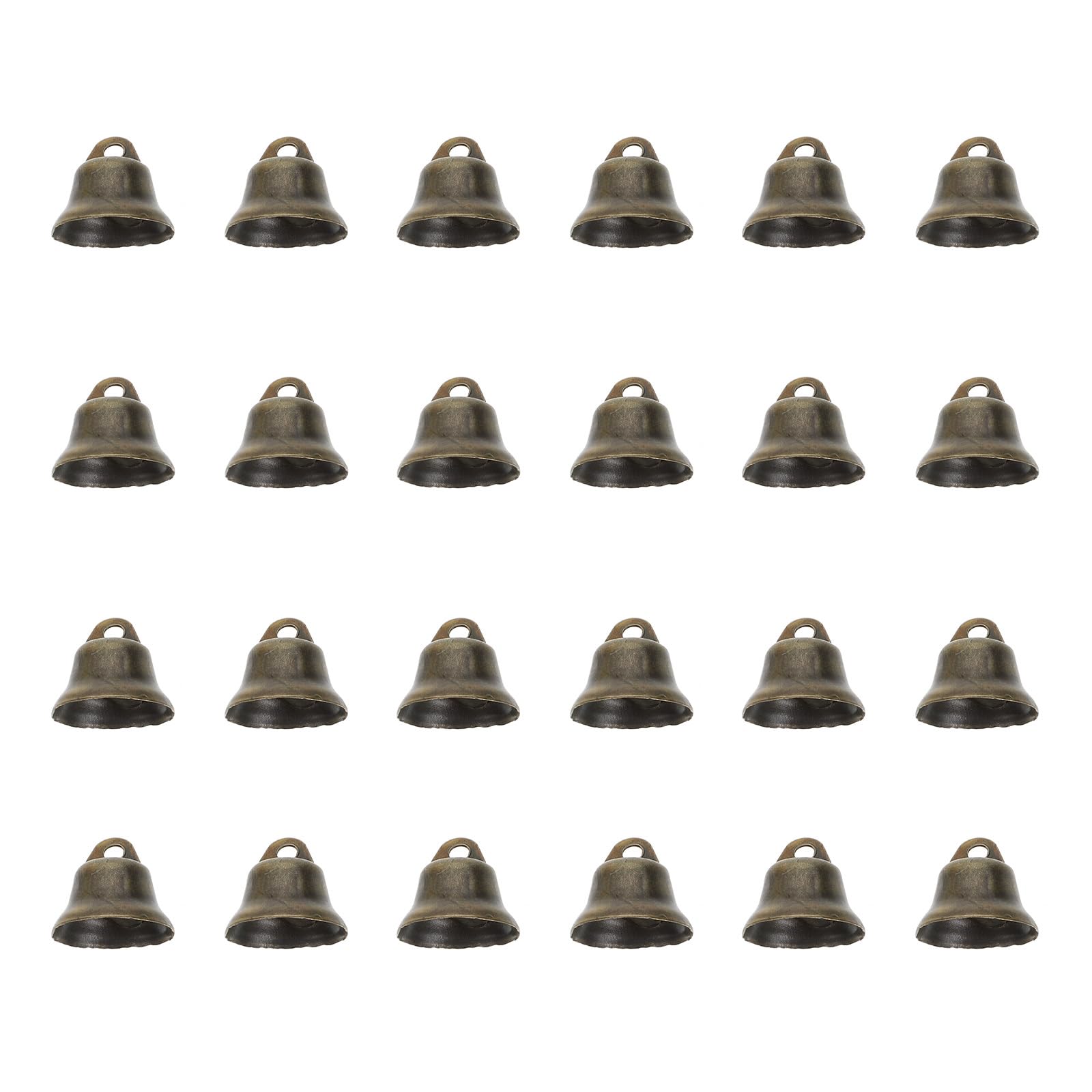 STOBOK 100Pcs Vintage Jingle Bells Small Decorative Copper Bells Metal SleighBell for Christmas Holiday Decorations DIY Crafts Wind Chimes