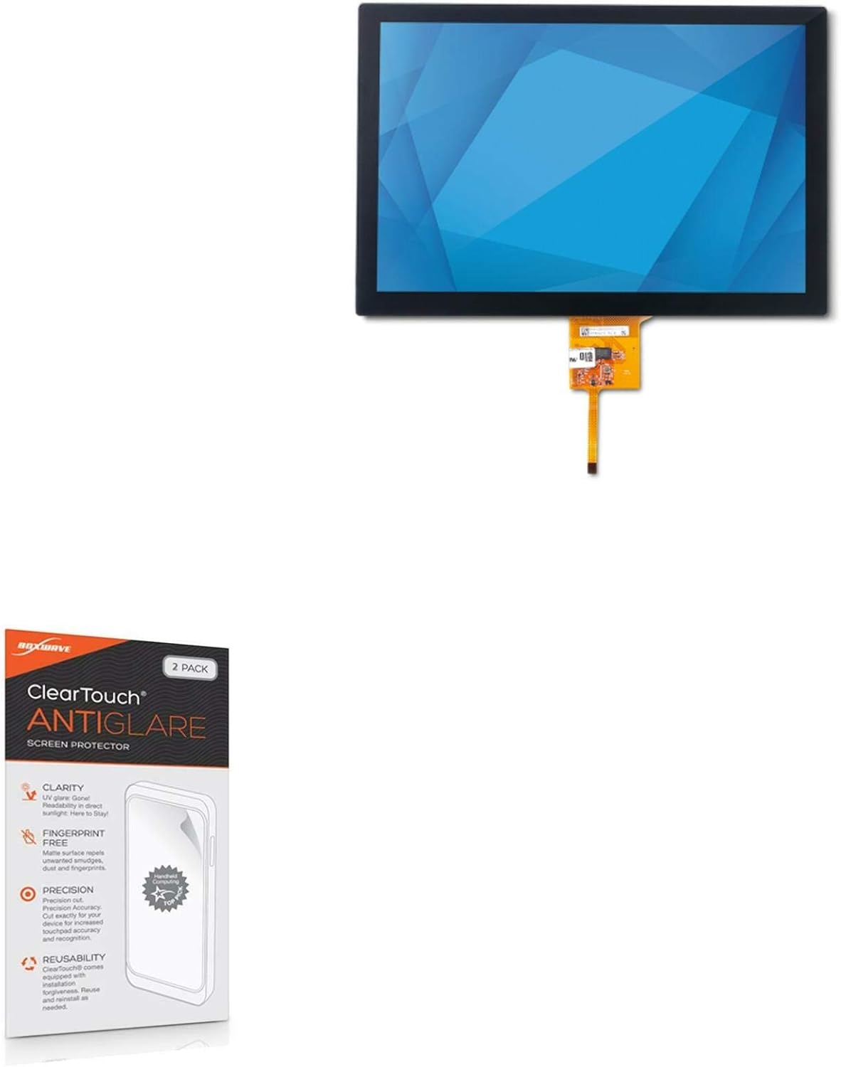 BoxWave Screen Protector Compatible with Elo 7-inch TouchPro® Display Module - ClearTouch Anti-Glare (2-Pack), Anti-Fingerprint Matte Film Skin
