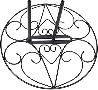 Flag Metal Heart shapeStand Base,11 Inches Wide x 6 Inches High 0.8 lbs Lightweight Flagpole Base,Designed for Garden Flag Stands Perfect for a patio, deck, sidewalk, tailgate, porch, yard