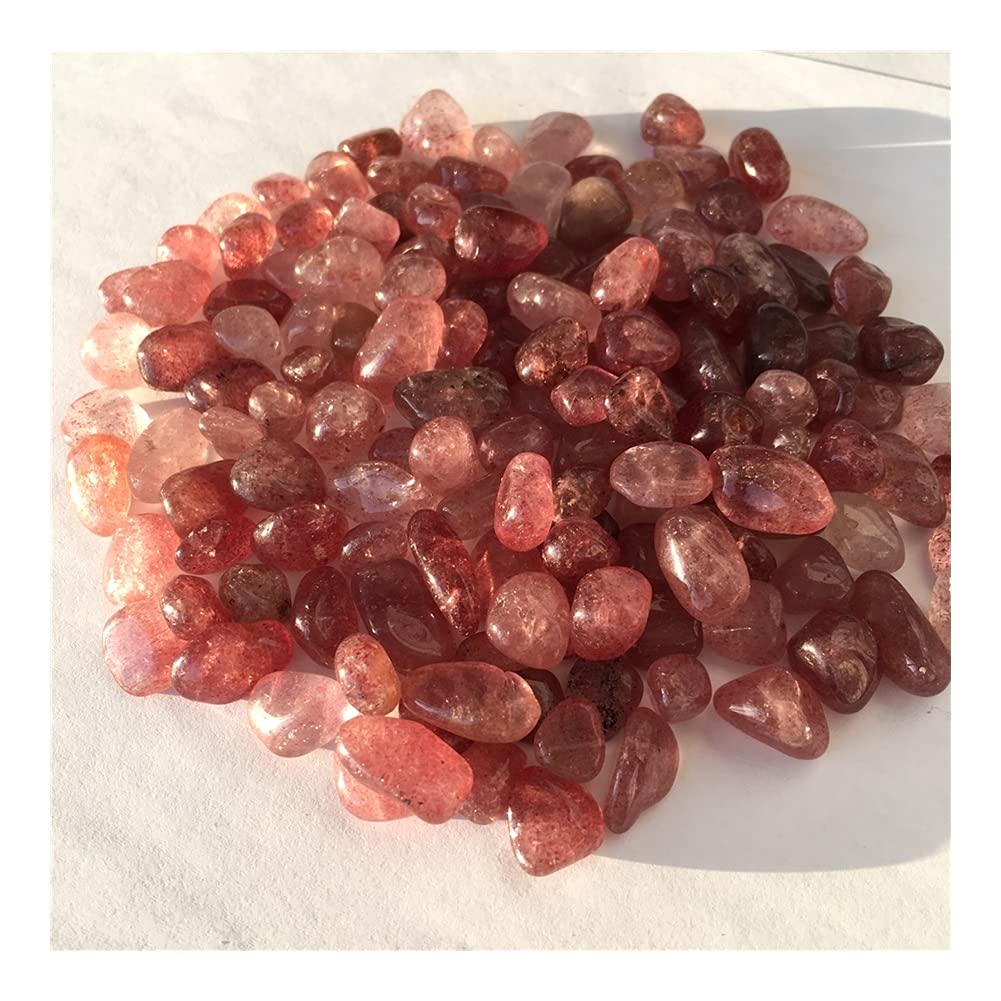 FUERLI Fresa Natural Cristal Grava Cuarzo Piedra Grava Acuario Jardín Jardín Piedra Decoración FZUGEDRLI (Size : 500g)