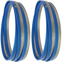 2pcs 1200x16x0.55mm 47"x0.6"x0.02" Bandsaw Blades for Meat Cutting Band Saw Blades for Frozen Meat Bones Fish Pork Cutting