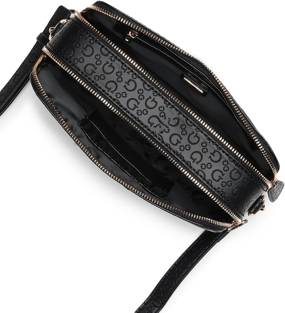 GUESS Factory Zakaria Debossed Logo Double-Zip Crossbody - Image 6