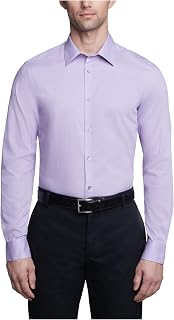 Men's Dress Shirts Slim Fit Non Iron Solid