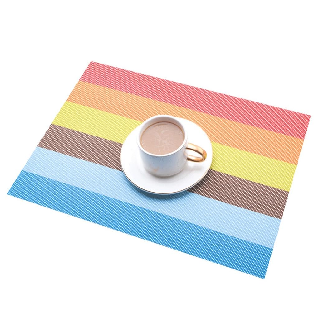 Set de table rayé et tapis isolant pour bol décoratif chic