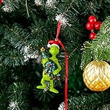 Warmiehomy Christmas Tree Decorations, Grinch Christmas Ornaments Hanging Resin Table Ornaments for Home Decor, Kids Xmas Gifts, 3.94in(Grinch with Tree) - Image 8