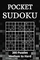 Vista 1 de Pocket Sudoku that is Portable 200 puzzles Medium to Hard w Solutions - 4" by 6" is Small Enough to Enjoy Anytime, Anywhere!