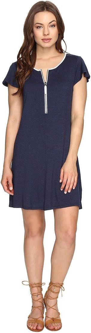 Kensie Womens Drapey French Terry Dress