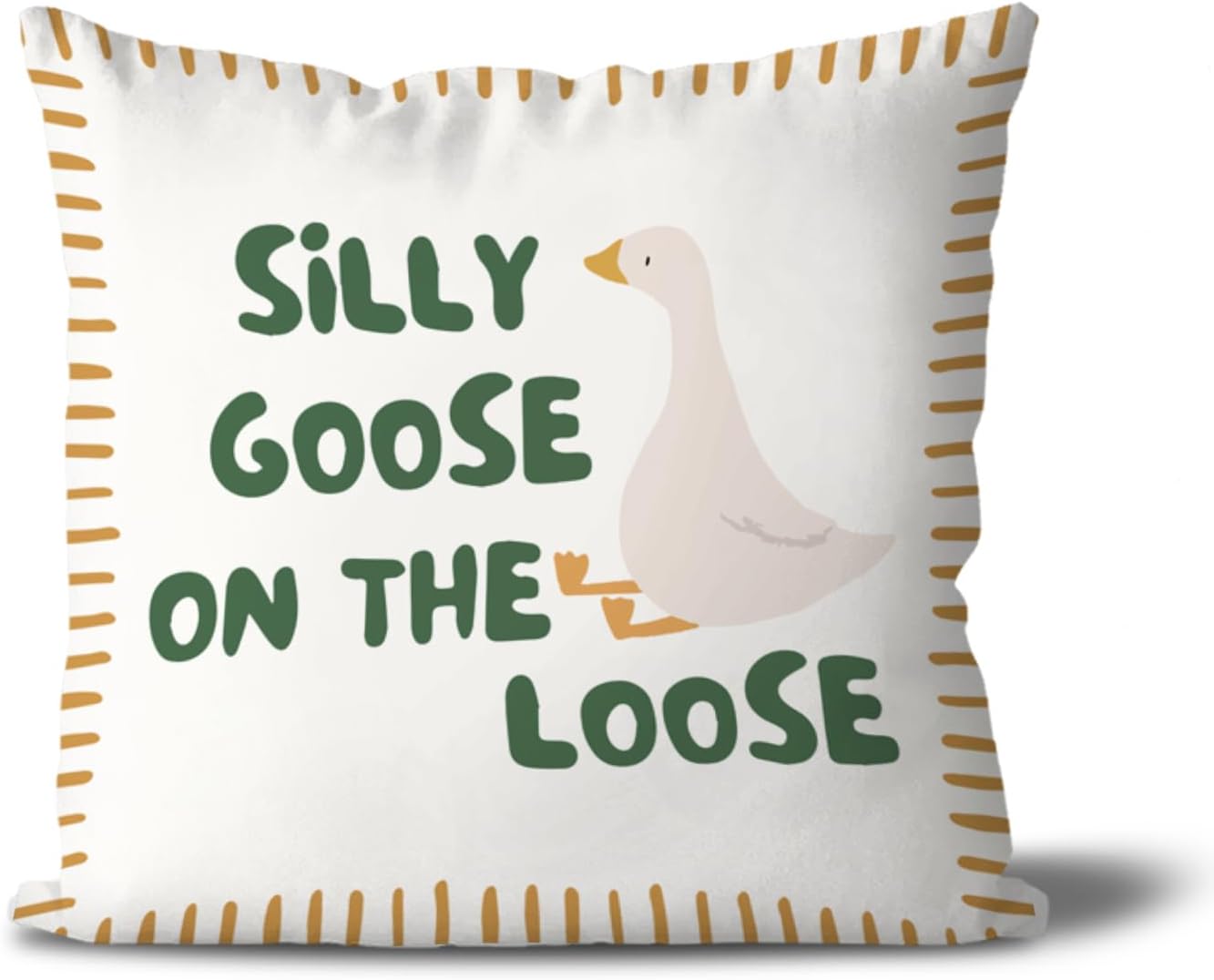 Silly Goose Throw Pillow Covers Playroom Toddler Nursery Decor